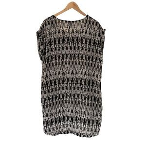 H&m Cap Sleeve Print Tunic